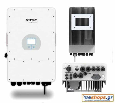 Υβριδικός Inverter On/Off-Grid V-TAC SUN-5K-SG03LP1-EU 5000W Μονοφασικός με οθόνη LCD IP65 11547