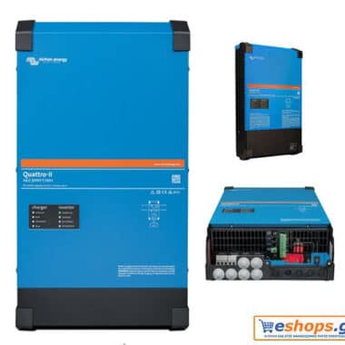 Inverter- Charger Καθαρού Ημιτόνου Victron 5000 VA Victron Quattro-II 24/5000/120-50/50 για το φωτοβολταϊκό σας - Υβριδικοί Inverters Αυτόνομων (Off-Grid) eshops.gr