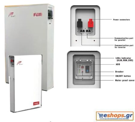 FUJI BATTERY 16kWh LiFePO4 Μπαταρία, αποθήκευση αυτόνομα συστήματα φωτοβολταϊκών - Μπαταρίες Λιθίου LiFePO4 eshops.gr