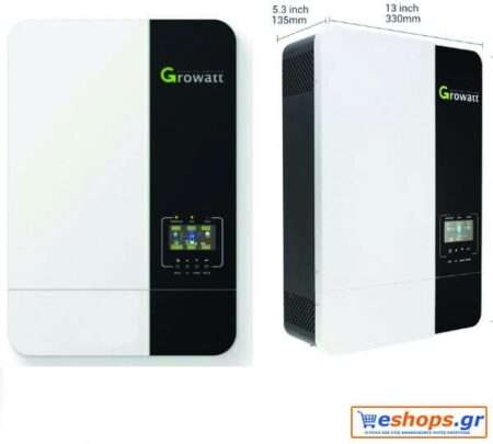 Growatt SPF 5000 ES Inverter Καθαρού Ημιτόνου off grid 5000W 230V Μονοφασικό για αυτόνομο φωτοβολταικό - Οικιακά Αυτόνομα eshops.gr