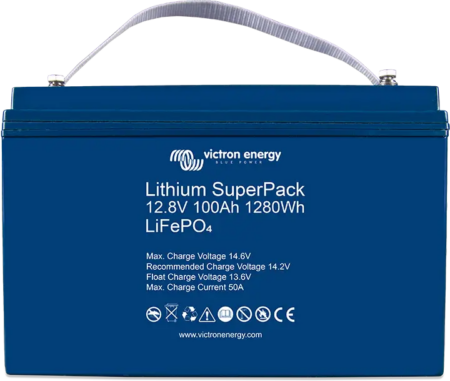 Victron Lithium SuperPack 12,8V 100Ah (M8) Μπαταρία Λιθίου LiFePO4